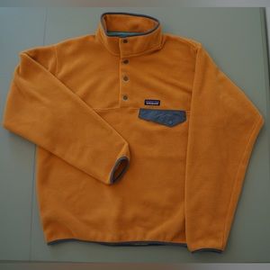 Yellow Patagonia Fleece Snap-T Pullover